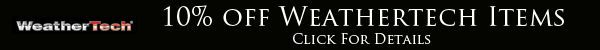 Save 10% Off Weathertech Items