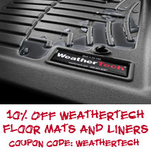 10% Off Weathertech Floor Mats and Liners