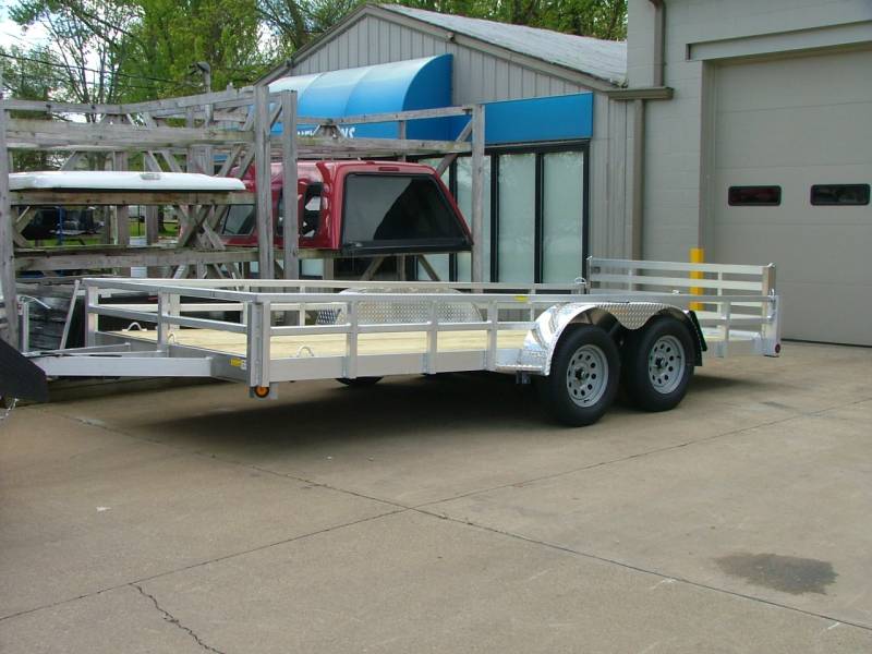 2020 Quality Steel & Aluminum 80x16 Deluxe Aluminum Utility Trailer 7K