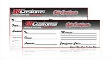 SVCustoms Gift Certificates