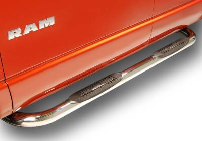 Raptor - Raptor 3" Polished Stainless Cab Length Nerf Bars CHEVROLET C/K Pickup 88-98 1500 Regular Cab