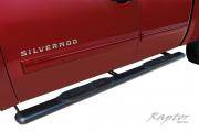 Raptor - Raptor Magnum 5" Cab Length Black Oval Tubes Toyota Tundra 07-16 Double Cab