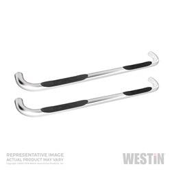 Westin - Westin 26-3580 Platinum Series 3 in. Round Step Bar Cab Length