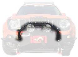 Daystar - Daystar KJ50003BK Winch Bumper Light Bar Mount