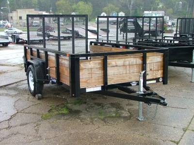 Sure-Trac Trailers - 2023 Sure-Trac 6x10 Tube Top 3 Board High Side Utility Trailer 3K