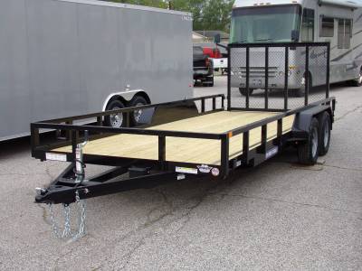 Sure-Trac Trailers - 2023 Sure-Trac 7x18 Tube Top Utility Trailer 7K