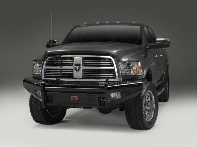 Fab Fours - Fab Fours DR10-S2961-1 Black Steel Front Ranch Bumper