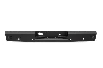 Fab Fours - Fab Fours DR10-RT2950-1 Red Steel Rear Bumper