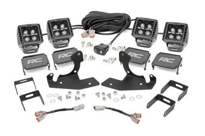 Rough Country - Rough Country 70762DRL LED Fog Light Kit