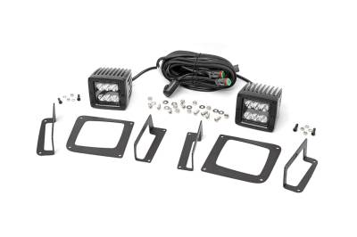 Rough Country - Rough Country 70689 Black Series LED Fog Light Kit