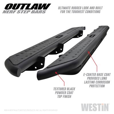 Westin - Westin 58-54135 Outlaw Nerf Step Bars