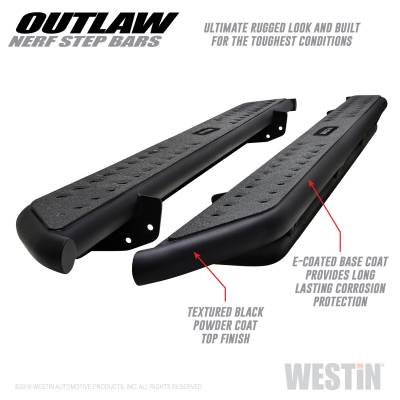 Westin - Westin 58-53935 Outlaw Nerf Step Bars
