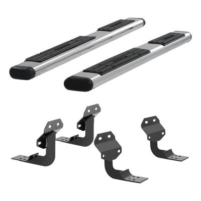 ARIES - ARIES 4444042 The Standard 6 in. Oval Nerf Bar w/Mounting Brackets