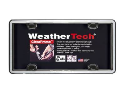 WeatherTech - WeatherTech 63023 ClearFrame License Plate Frame