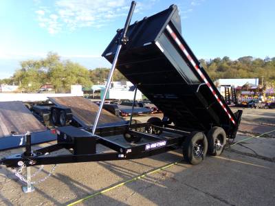 Sure-Trac Trailers - 2026 Sure-Trac 6x12 SD Low Profile Dump Trailer 10K Telescopic