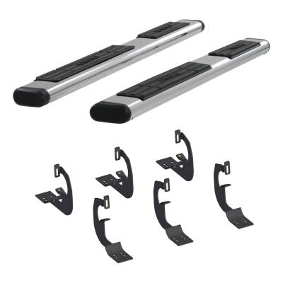 ARIES - ARIES 4444002 The Standard 6 in. Oval Nerf Bar w/Mounting Brackets