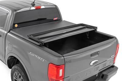 Rough Country - Rough Country 41219500A Soft Tri-Fold Tonneau Bed Cover