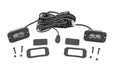 Rough Country - Rough Country 70908 Black Series LED Fog Light Kit