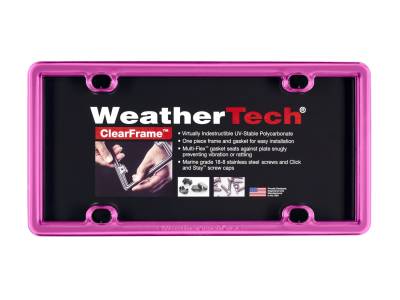 WeatherTech - WeatherTech 8ALPCF3 ClearFrame License Plate Frame