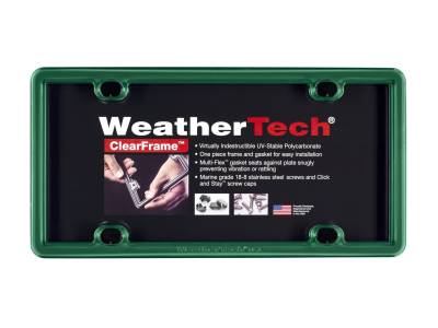 WeatherTech - WeatherTech 8ALPCF18 ClearFrame License Plate Frame
