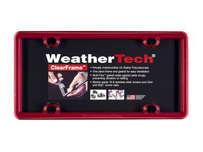 WeatherTech - WeatherTech 8ALPCF1 ClearFrame License Plate Frame