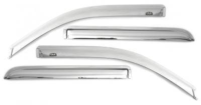 Auto Ventshade - Auto Ventshade 684975 Chrome Ventvisor Deflector 4 pc.