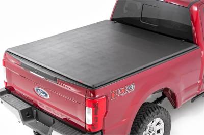 Rough Country - Rough Country 41517650A Soft Tri-Fold Tonneau Bed Cover