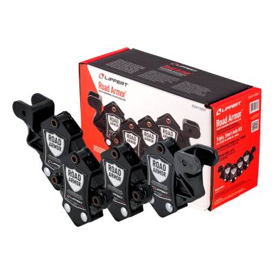 CURT - CURT 2024115697 Road Armor Shock-Absorbing Trailer Equalizer Triple Axle Kit