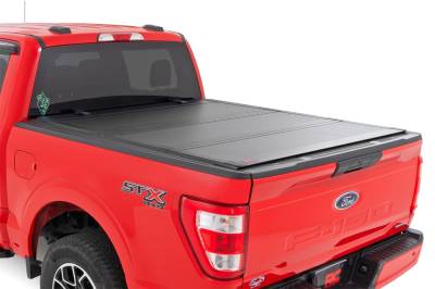 Rough Country - Rough Country 49225650_A Hard Tri-Fold Tonneau Bed Cover
