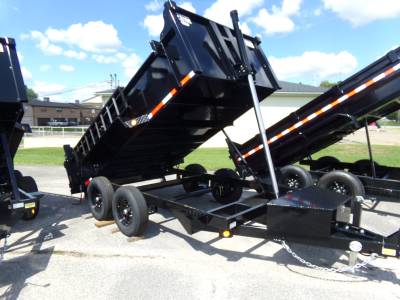 Quality Steel & Aluminum  - 2027 Quality Steel & Aluminum 6x12 Low Profile Dump Trailer 10K Telescopic