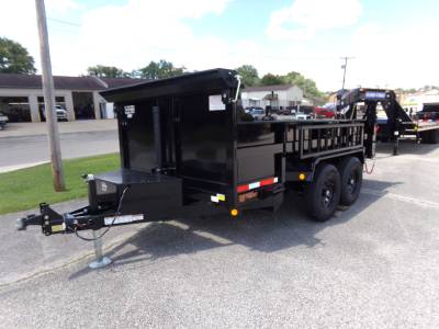 Quality Steel & Aluminum  - 2027 Quality Steel & Aluminum 7x12 Low Profile Dump Trailer 12K Telescopic Ram