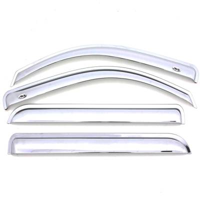 Auto Ventshade - Auto Ventshade 684806 Chrome Ventvisor Deflector 4 pc.