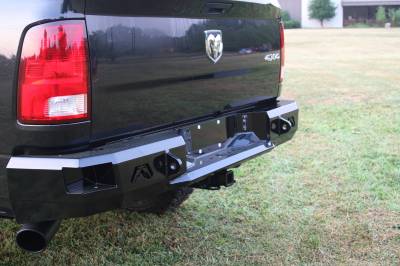 Fab Fours - Fab Fours DR09-W2950-B Heavy Duty Rear Bumper