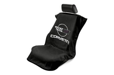 Seat Armour - Seat Armour Corvette C4 Black Towel Seat Cover