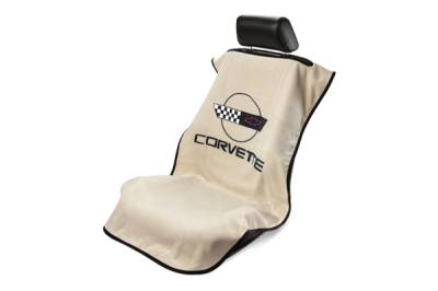 Seat Armour - Seat Armour Corvette C4 Tan Towel Seat Cover