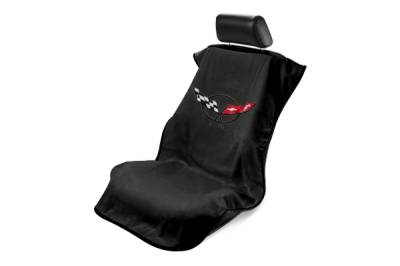 Seat Armour - Seat Armour Corvette C5 Black Towel Seat Cover