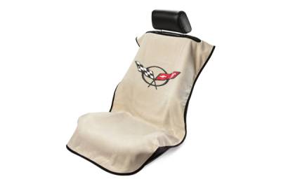 Seat Armour - Seat Armour Corvette C5 Tan Towel Seat Cover