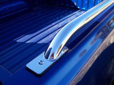 Raptor - Raptor Stainless Steel Bed Rails GMC Canyon 04-13 5.8 Bed (Drilling Reqd.)
