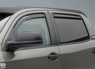 EGR - EGR Smoke In Channel Window Vent Visors Chevrolet Colorado 04-10 Crew Cab (4-Piece Set)