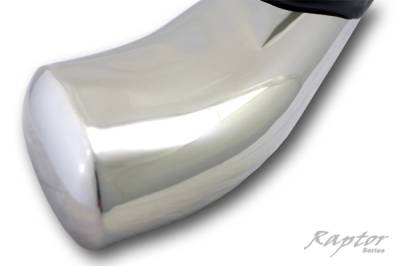 Raptor - Raptor 4" OE Style Cab Length Curved Stainless Oval Step Tubes Honda Ridgeline 06-13 - Image 3