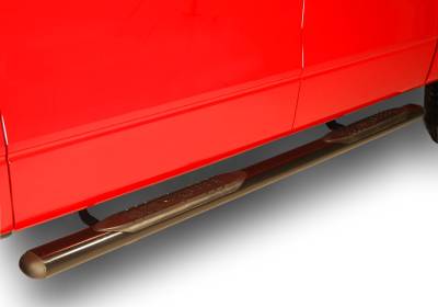 Raptor - Raptor 4" Cab Length Black Oval Step Tubes Chevrolet Silverado 07-13 Extended Cab (Rocker Panel Mount) - Image 1