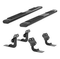 Nerf/Step Bar Mount Kit - Nerf/Step Bar Mount Kit - Aries Automotive - Aries Automotive 4445029 The Standard 6 in. Oval Nerf Bar/Mounting Brackets
