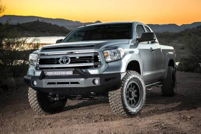 Misc. ICI 14-16 Tundra Non Winch Bumper With RT-Series Light Bar - W/Sensor Compatability -W/single 4" Round Light Holes
