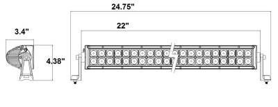 Misc. Private Label 4D 20" LED Light Bar - Image 2