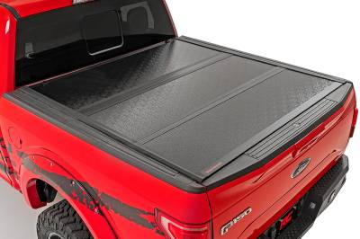 Misc. Rough Country TOYOTA LOW PROFILE HARD TRI-FOLD TONNEAU COVER (02-19 TUNDRA) 5ft 5in Bed, w/o Cargo Management System