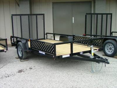 2022 Sure-Trac 6x12 Tube Top ATV Trailer 3k