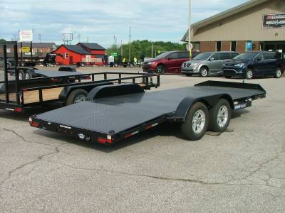 Sure-Trac Trailers - 2023 Sure-Trac 7x18 Steel Deck Car Hauler 7K - Image 2