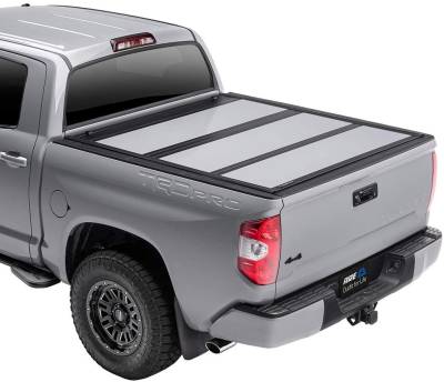 Misc.  A.R.E. Fusion Painted Hard Fold Truck Bed Tonneau Cover | AR42008L-040 | fits 2014-2020 Toyota Tundra 5' 6inches bed, Paint Code: 040 Super White