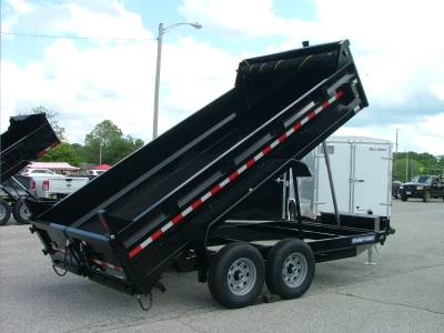 2024 Sure-Trac 7x14 HD Low Profile Dump Trailer 14K Telescopic