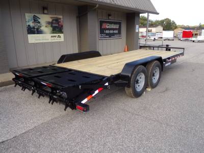 Sure-Trac Trailers - 2023 Sure-Trac 7x17+3 Universal Ramp Implement Trailer 14K - Image 1